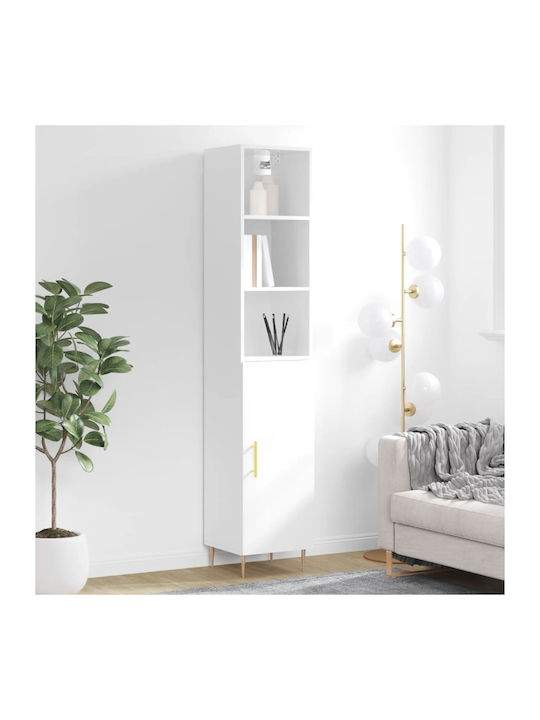 Bookcase White 34.5x34x180cm