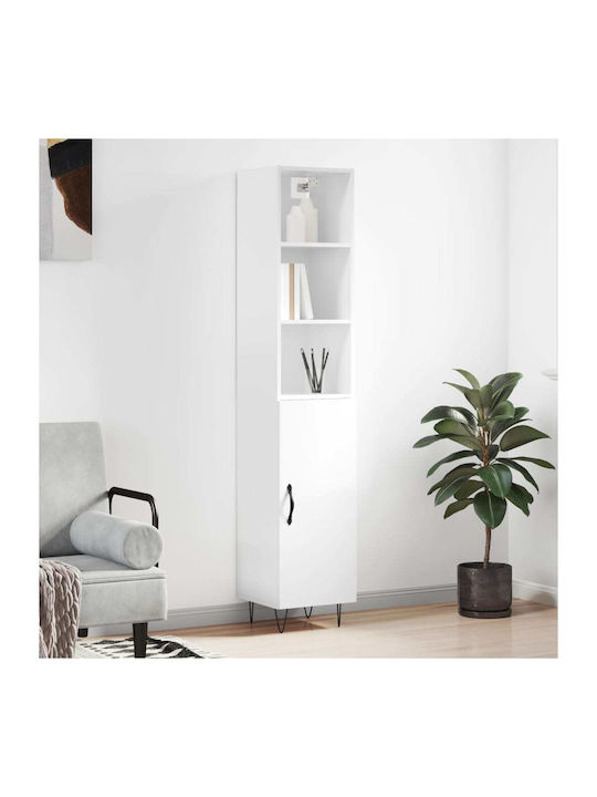 Bookcase White 34.5x34x180cm