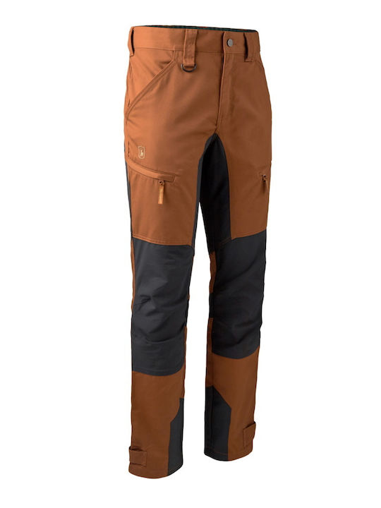 Deerhunter Hunting Rogaland Stretch Contrast 685 Burnt Hunting Pants in Orange color