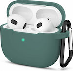 3 Silicone Case with Keychain Green for Apple AirPods 3