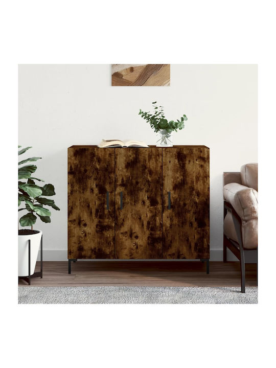 Sideboard Wooden Καπνιστή Δρυς 90x34x80cm