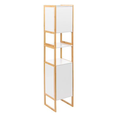 Spitishop Cabinet de coloană pentru baie Etaj M33xL33xH170cm Alb