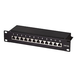 LogiLink Panou de Patch Ecranat pentru Rack 1U 10" LogiLink Panou de Patch Ecranat pentru Rack 1U 10"