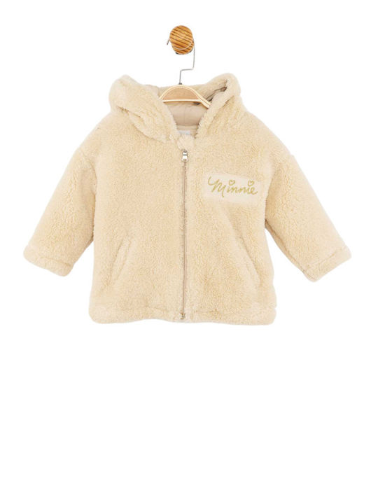 Disney Fleece Cardigan with Zipper Ecru