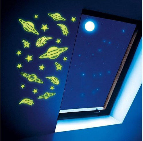 Toi-Toys Kinder Wandsticker Wand Leuchtend 9x12cm