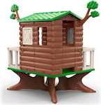 Feber Παιδικό Σπιτάκι Κήπου Tree House με Φράχτη Καφέ 151x50x116.5εκ.