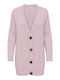 Only Women's Knitted Cardigan with Buttons Pink Lady