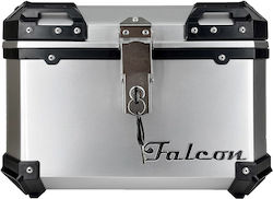 Falcon Motorcycle Top Case 45lt Silver