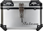 Falcon Motorrad-Topcase 45Es Silber