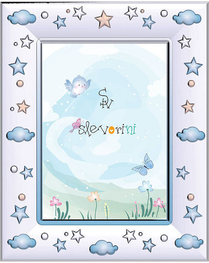 Slevori Sunnies & Stars Kids Picture Frame Silver in Silver Color 13x18cm Slevori Sunnies & Stars Kids Picture Frame Silver in Silver Color 13x18cm