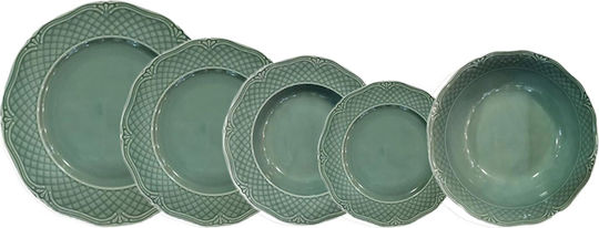 Arianna Green Porcelain Dinnerware Set 20pcs