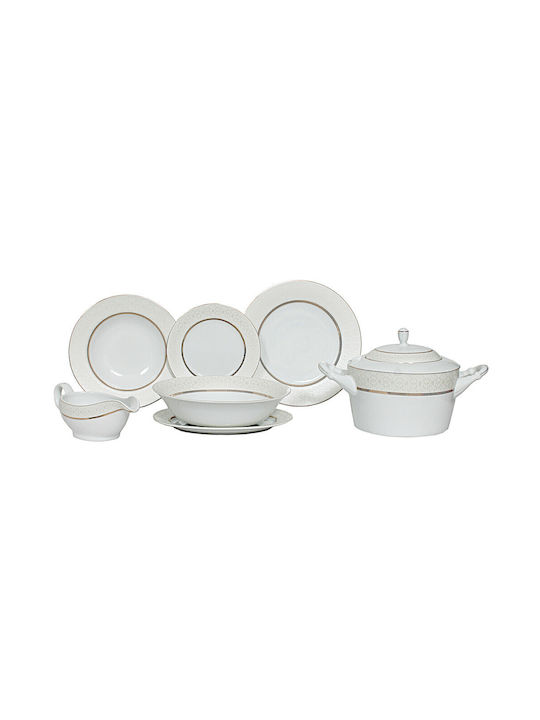 Christinholm White Porcelain Dinnerware Set 72pcs