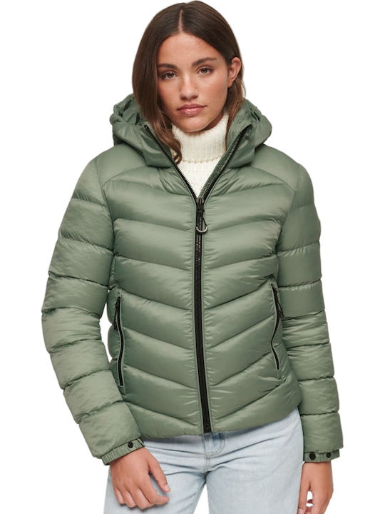 Superdry Women's Short Puffer Jacket for Winter...