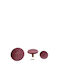 Metal Pink Wall Hanger Set 3 10x5x10cm
