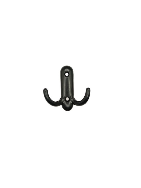 Metal Wall Hanger Black 1pc