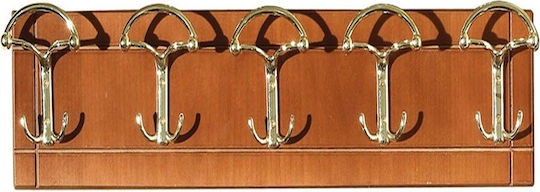 Biotrap Wooden 10 Hooks Wall Hanger 80x15cm