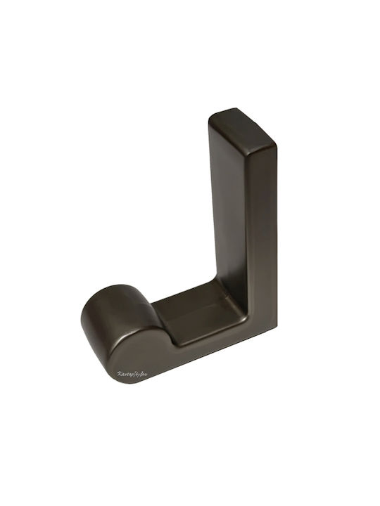 CMSpa Κρεμάστρα Τοίχου Μεταλλική Γκρι 4x1.5x4.5cm
