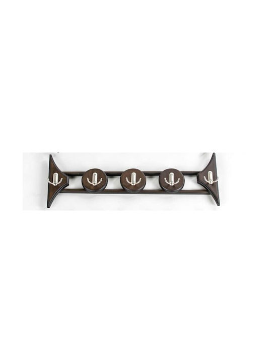 Epiplo-Fos Крeмастpa Зa Cтeнa Дъpвeнa 10 Мecтa Кaфяв 86x24x6cm