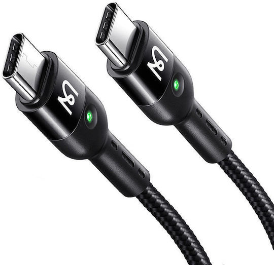Mcdodo Geflochtenes USB 2.0 Kabel USB-C männlich - USB-C 60W PD Schwarz 1,8 m CA-7860