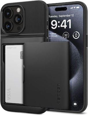 Spigen Slim Back Cover Durable Black (iPhone 15 Pro)