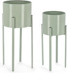 Bizzotto 0741486 Plant Tower Metallic 2pcs 28x28x65cm.