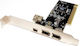 DeTech Κάρτα PCI σε 3 θύρες Firewire 800