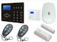 Pstn 2 Wireless Alarm System with Motion Detector , Door Sensor , 2 Remotes , Hub and Keyboard (GSM)