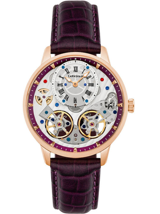 Thomas Earnshaw Ceas Baterie cu Curea Din Piele Thomas Earnshaw Ceas Baterie cu Curea Din Piele