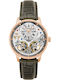 Thomas Earnshaw Herrenuhr 42mm Batterie mit Gold Lederarmband
