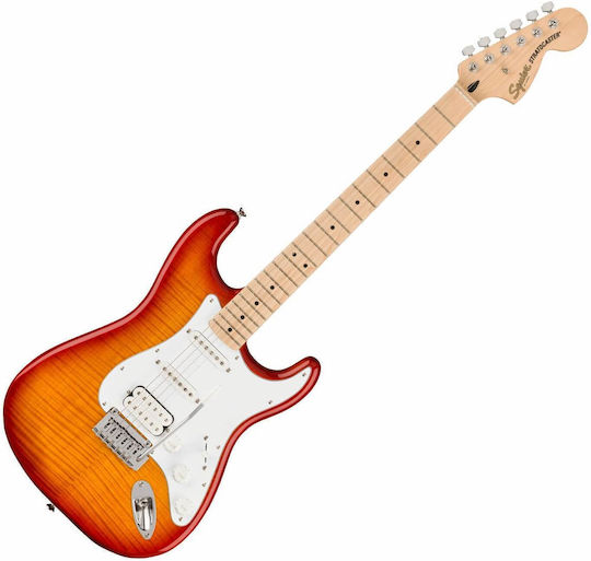 Fender Affinity Elektrische Gitarre Stratocaster mit HSS Tonabnehmerkonfiguration Sienna Sunburst