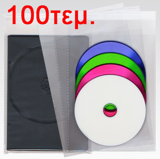 CD/DVD Sleeve Transparent 100pcs
