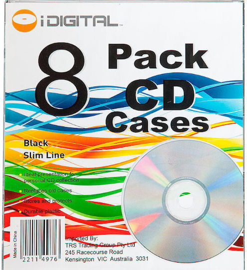 CD Box pentru 1 Disc în Culoare Transparentă 8buc