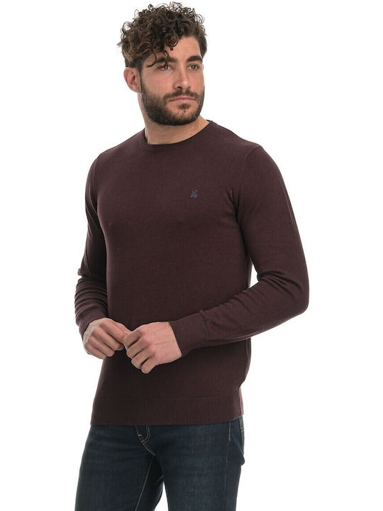 Garage Fifty5 Men's Long Sleeve Sweater Burgundy