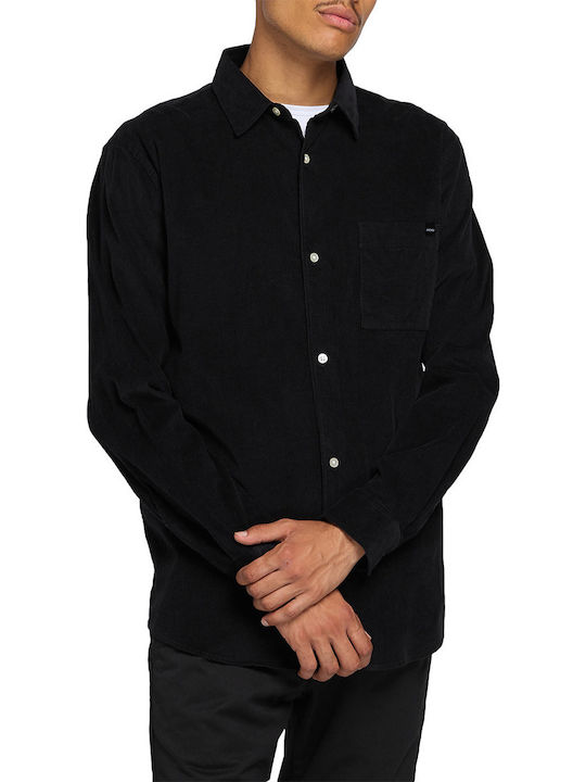 Edwin Men's Shirt Long Sleeve Corduroy Black