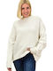 Potre Damen Langarm Pullover Beige