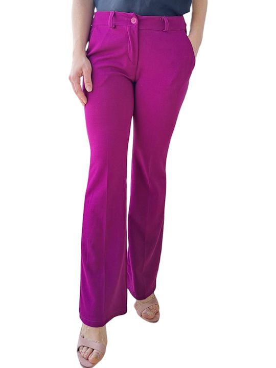 Remix Damen Stoff Hose Lila