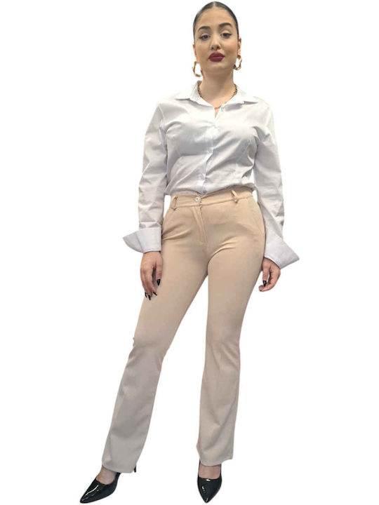 Remix Dama Tesatura Pantaloni Bej