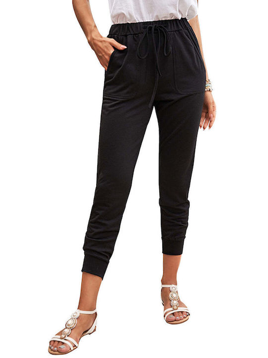 Amely Women's Fabric Trousers Black