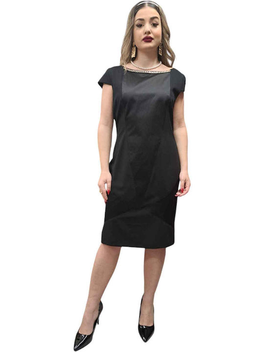 Sommer Midi Abendkleid Schwarz