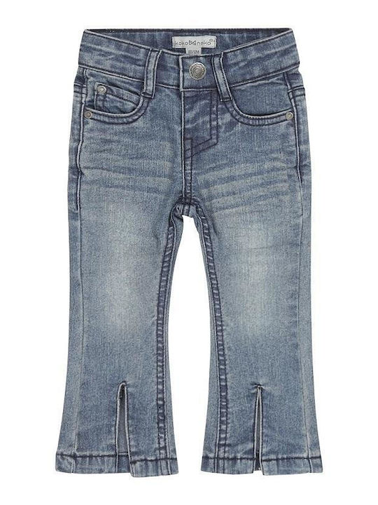 Koko Noko Pantaloni copii din denim Albastru