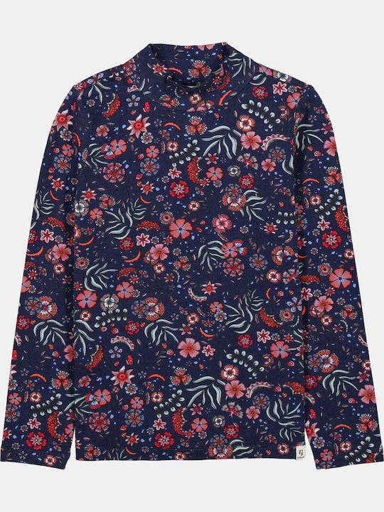 Kinderhemd Langarm Marineblau