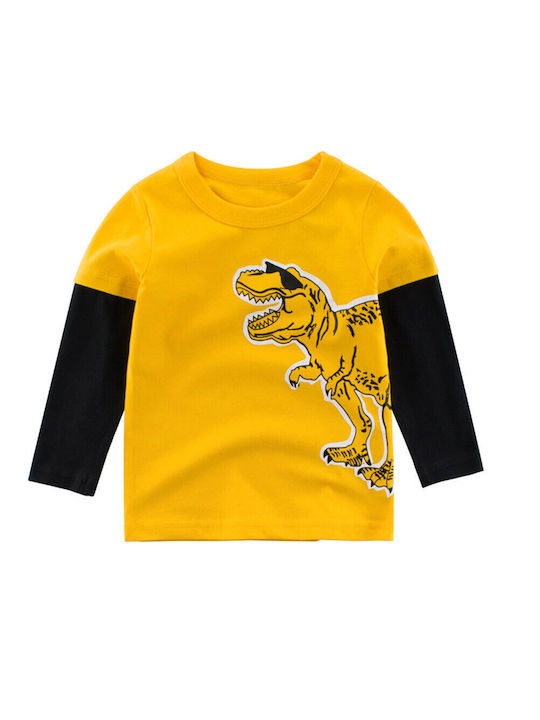 Queen Mother Kids Blouse Long Sleeve Yellow