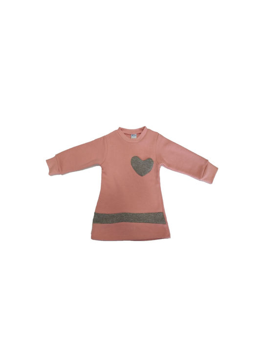 All Stars Sweatshirt Kids Dress Long Sleeve Pink