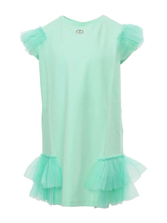 Twinset Kids Dress Tulle Green