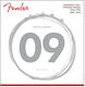 Fender 150 Guitar Single Pure Nickel Electric Guitar Strings 6 Pieces 9