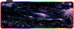 XXL Gaming Mouse Pad with RGB Lighting Black 900mm Galaxy