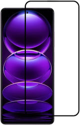 Full Face Tempered Glass Μαύρο (Redmi Note 12 5G / Poco X5)