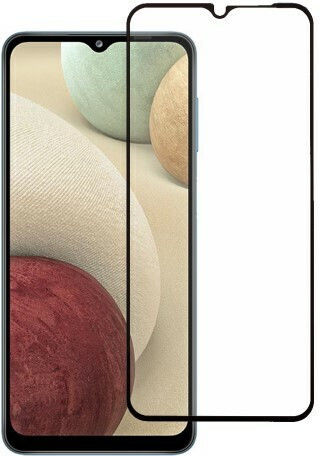 Rurihai Закалено стъкло за цялото лице Черен (Samsung Galaxy A12 - акула мълниеносец)