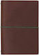 Paper Republic Voyageur Pocket Leather Journal Chestnut Σημειωματάριο με Λευκές Σελίδες με Λάστιχο Καφέ