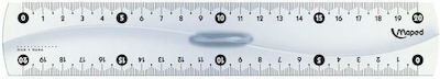 Maped Plastic Transparent Ruler 20cm